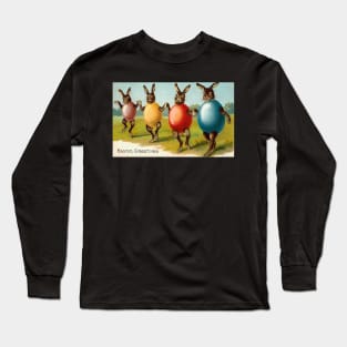 Victorian Easter Greeting Long Sleeve T-Shirt